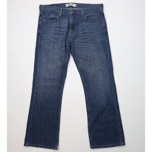 Vtg Y2K Levis 527 Mens Size 36x30 Faded Western Flared Bootcut Denim Jeans Blue